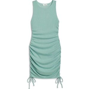Heatherly ribbed Sleeveless ruched dress size large